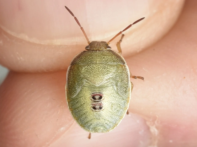 Piezodorus lituratus - bíboros címerespoloska Piezodorus lituratus - bíboros címerespoloska
