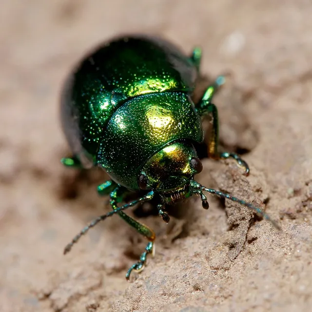 Chrysolina herbacea - zöld mentalevelész